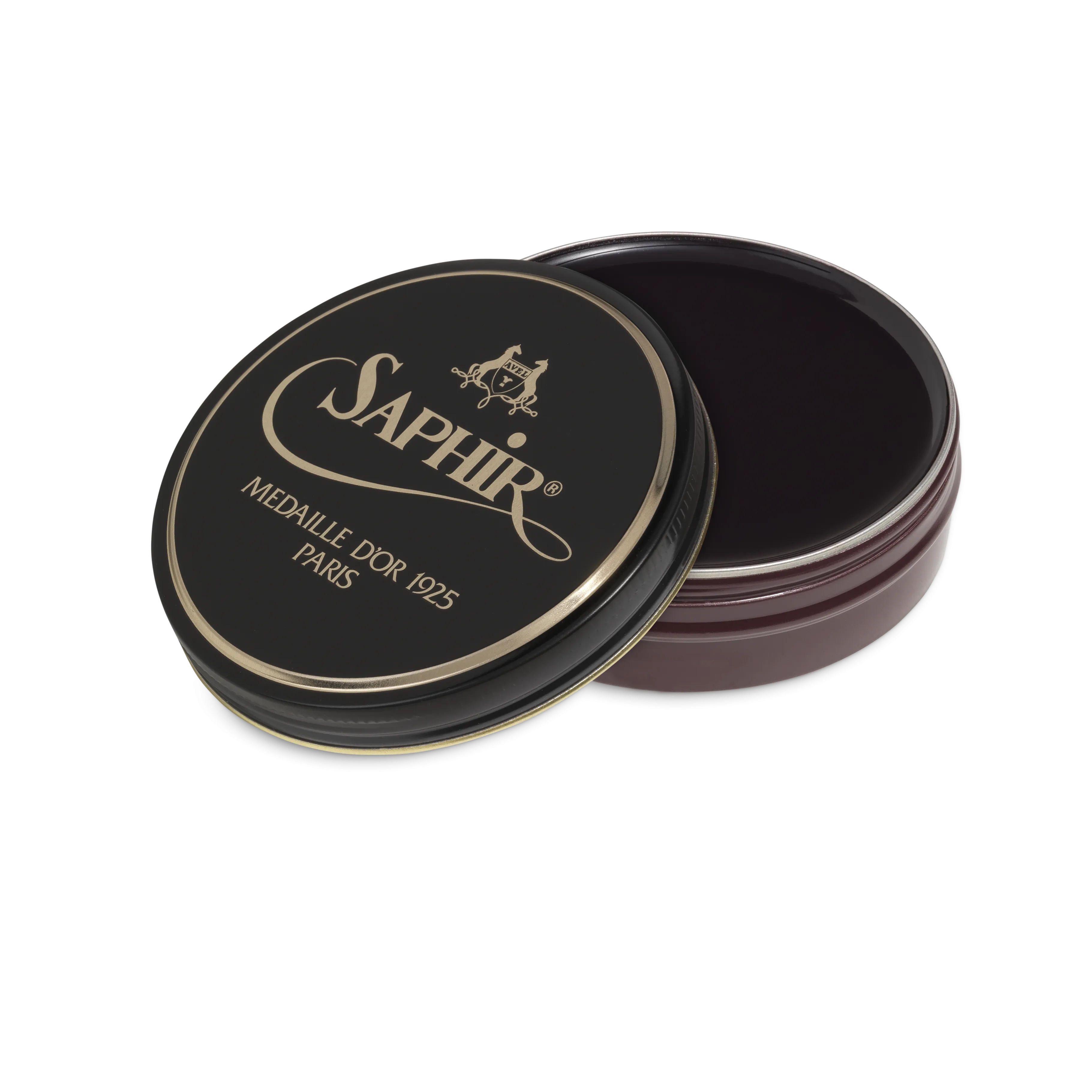 08 Burgundy - Saphir Medaille D'or Pate-De-Luxe Beeswax Shoe Polish 100ml