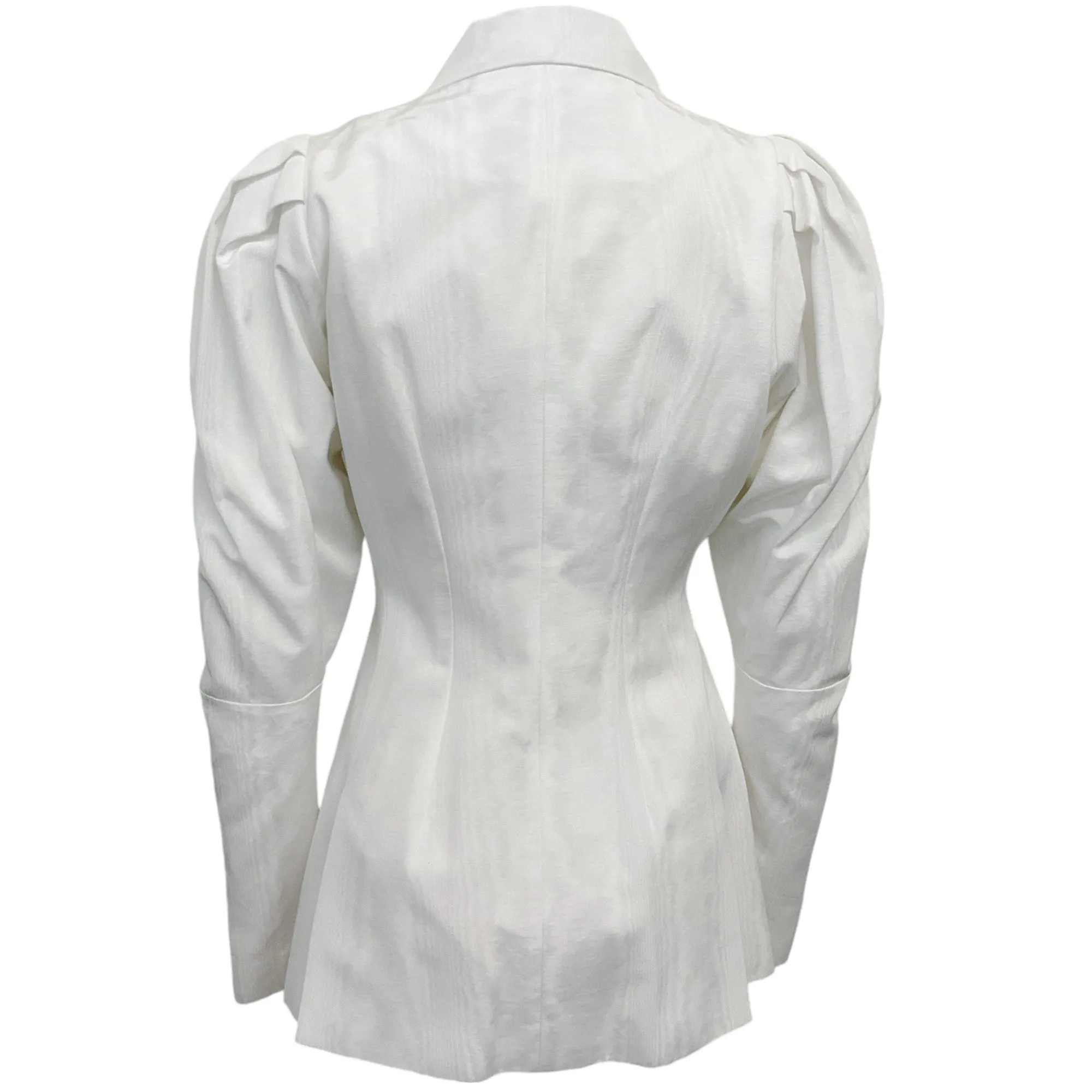 16 Arlington White Puff Sleeve Blazer