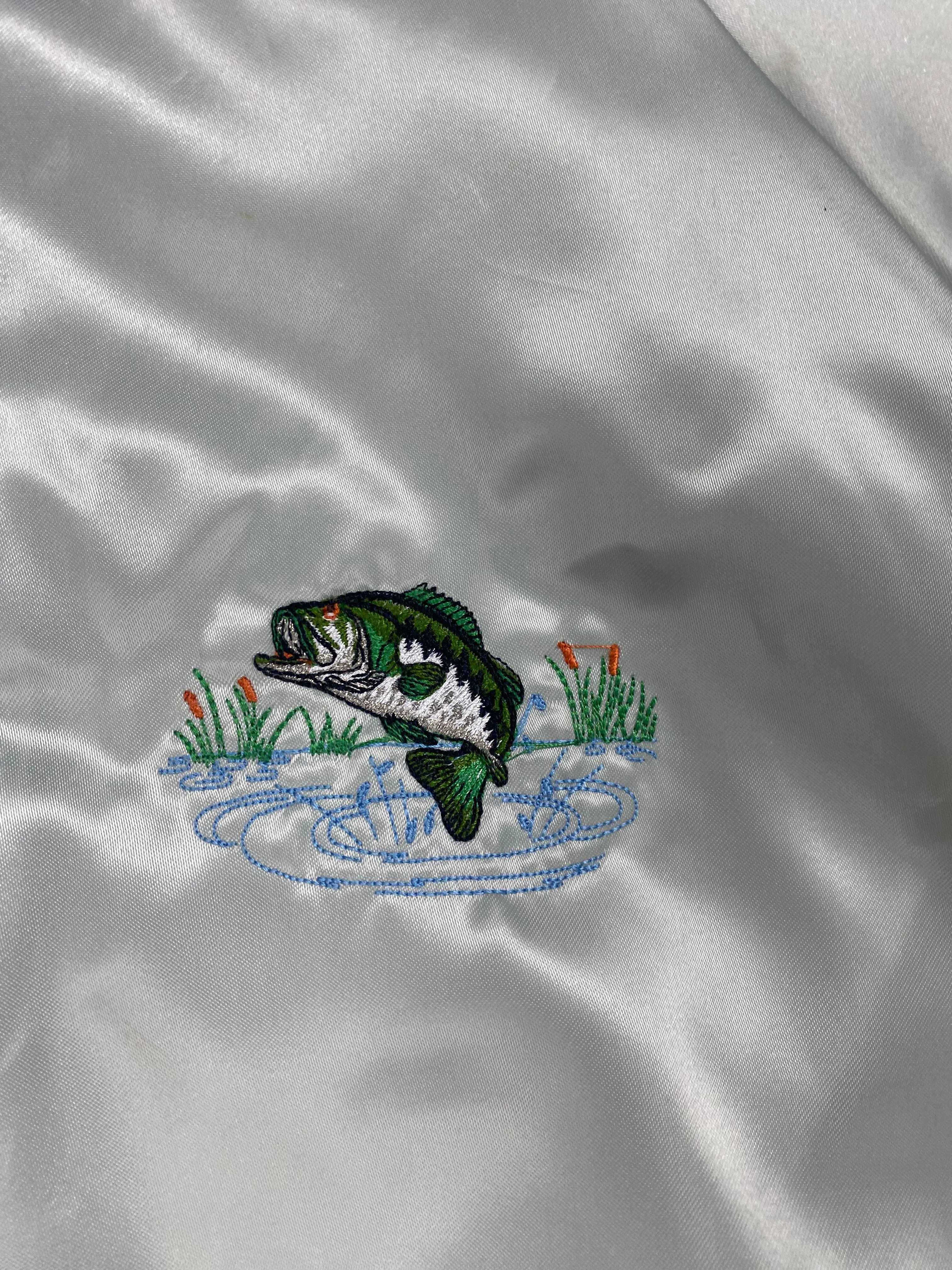 1990s Phoenix Bassmasters Nylon Bomber Jacket by West Ark