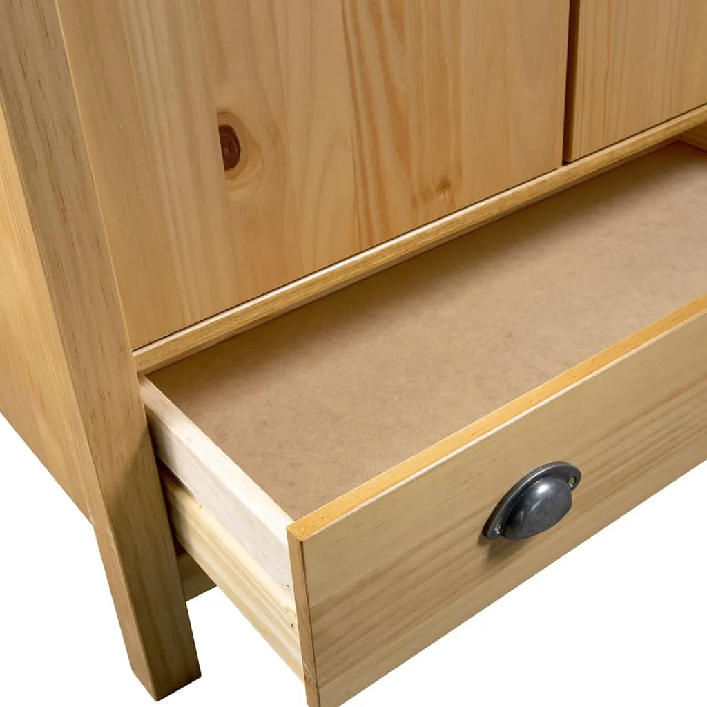 2-Door Wardrobe Hill 89x50x170 cm Solid Pine Wood