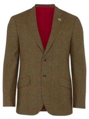 ALAN PAINE Combrook Mens Tweed Sports Blazer - Sage