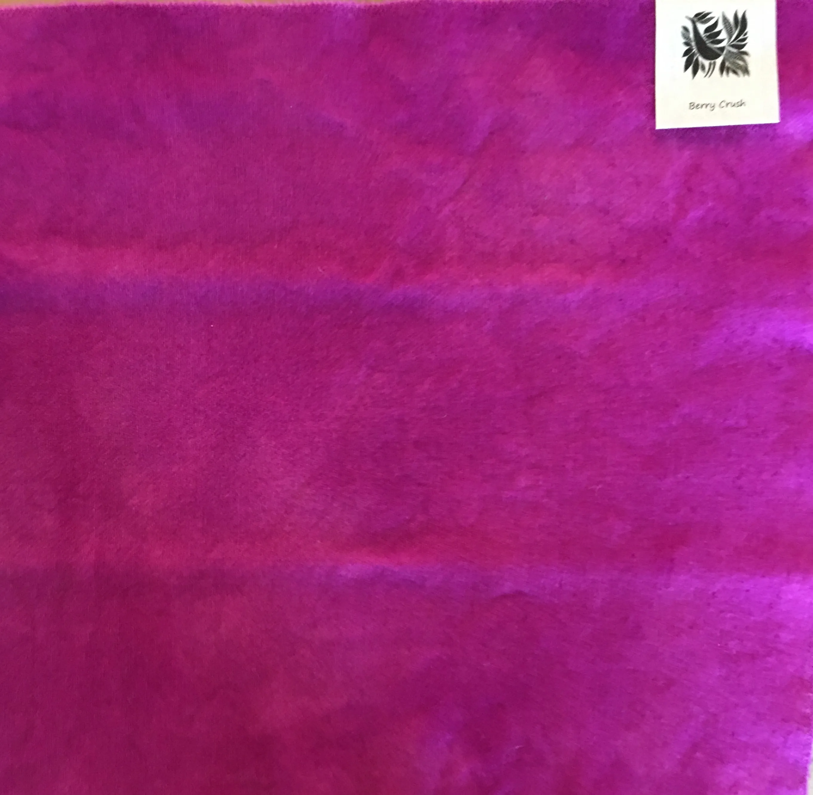 BERRY CRUSH Hand Dyed Fat QUARTER Wool Fabric for Wool Applique and Rug Hooking