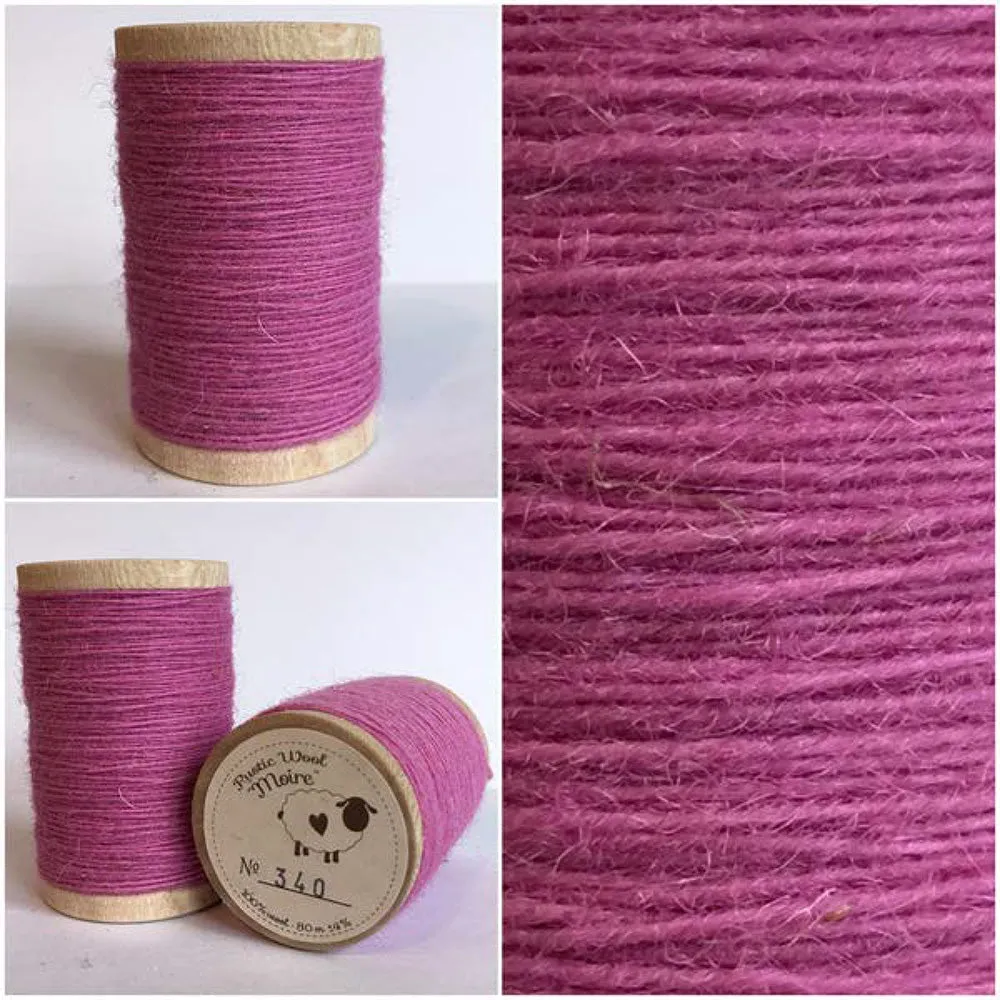 BERRY CRUSH Hand Dyed Fat QUARTER Wool Fabric for Wool Applique and Rug Hooking