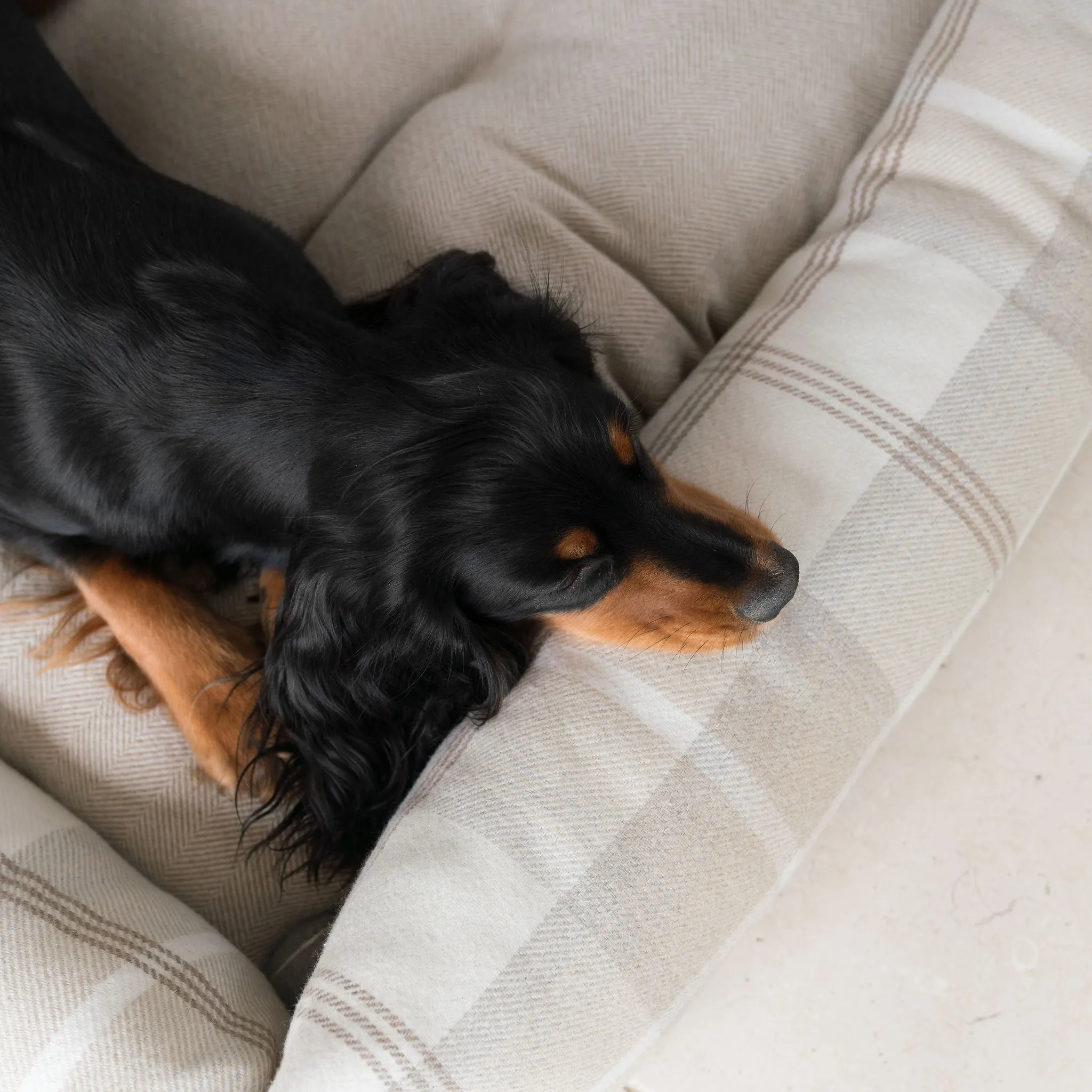 Box Bed With Removable Cover in Balmoral Tweed by Lords & Labradors