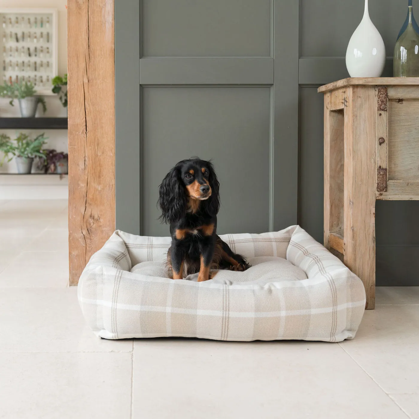 Box Bed With Removable Cover in Balmoral Tweed by Lords & Labradors