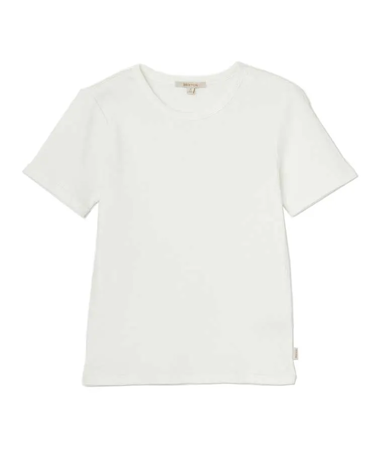 Brixton Womens Samantha Short Sleeve Baby Tee White