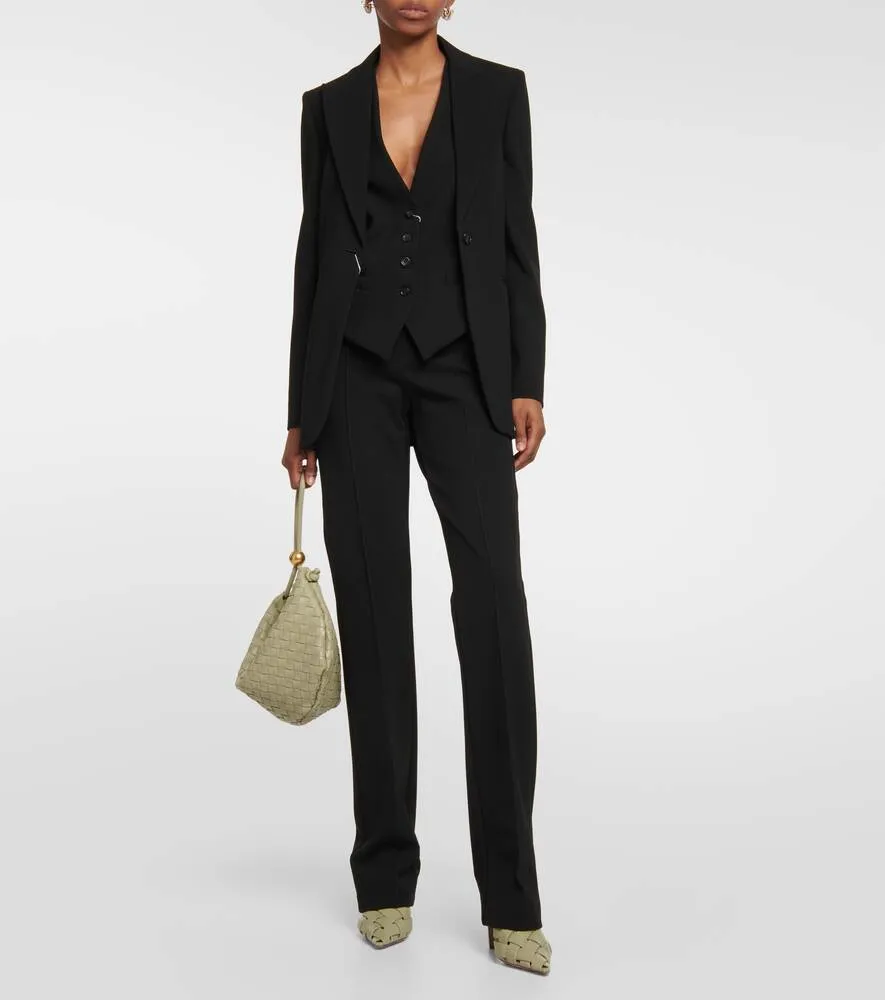 Circeo MAX MARA single breasted blazer, black