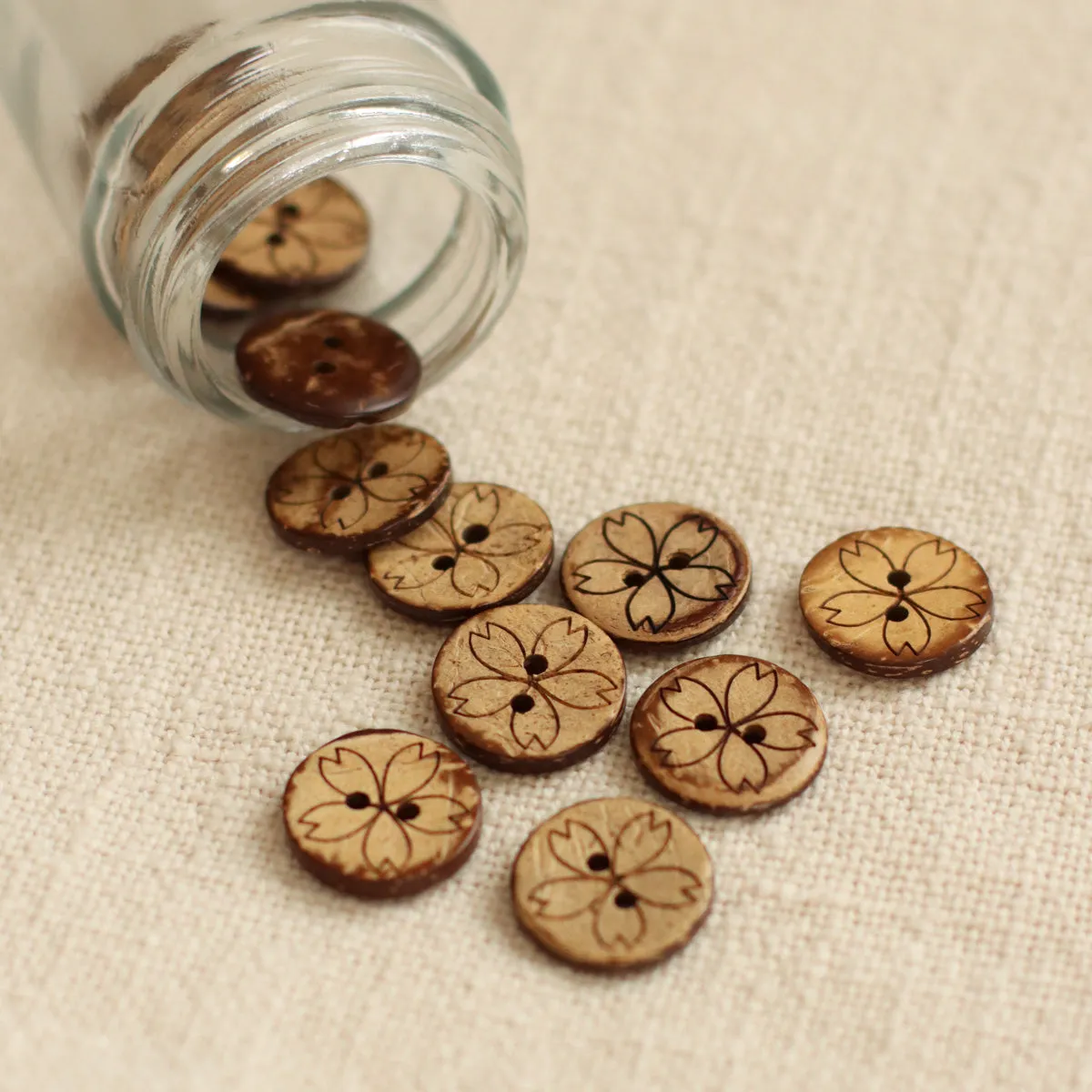 Coconut Buttons | Small 18mm