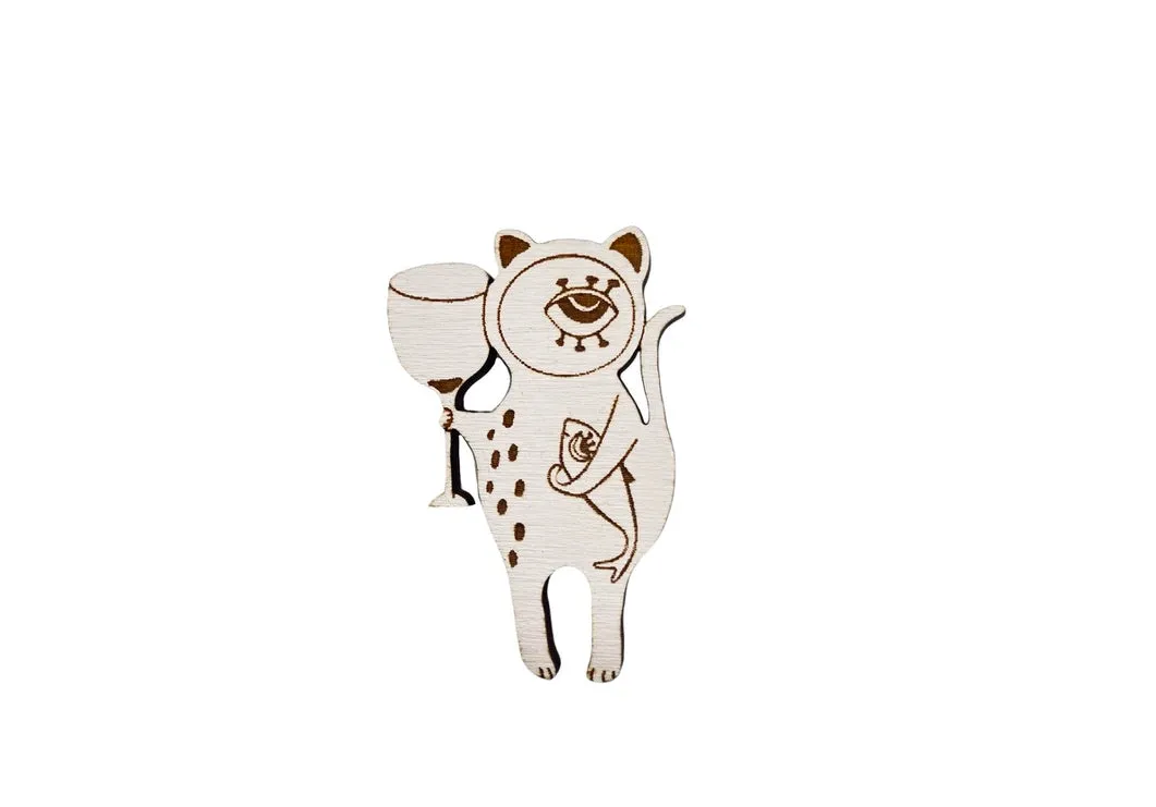 Cyclop Cat Pin