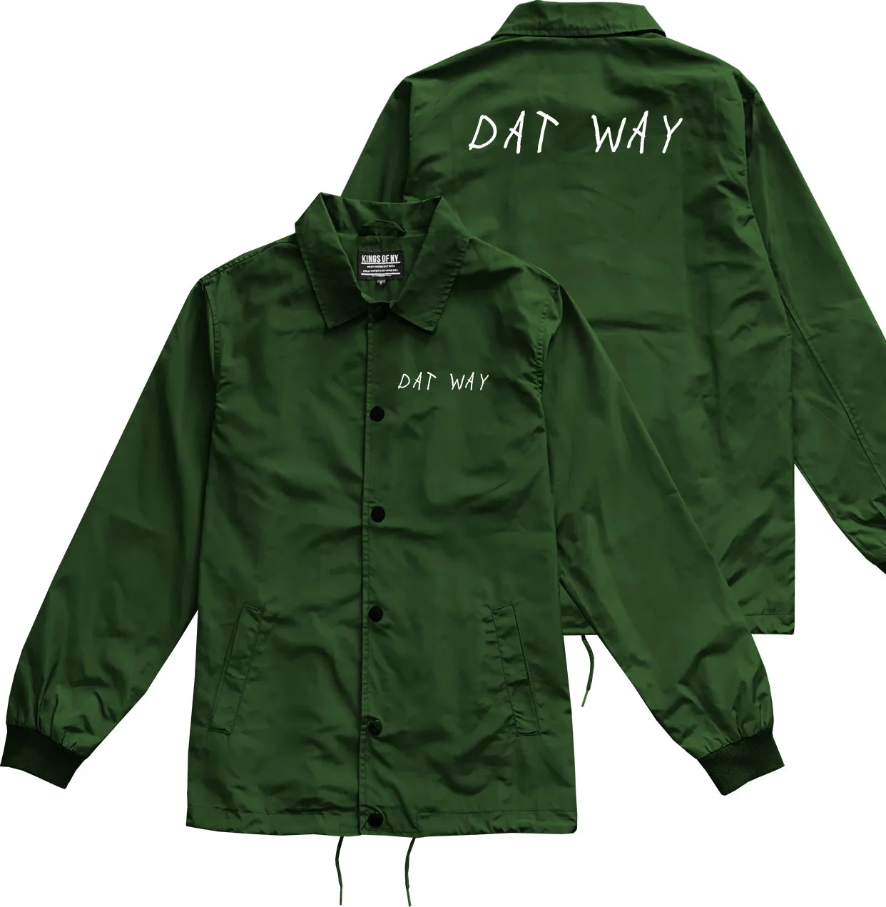 Dat Way Font Mens Coaches Jacket