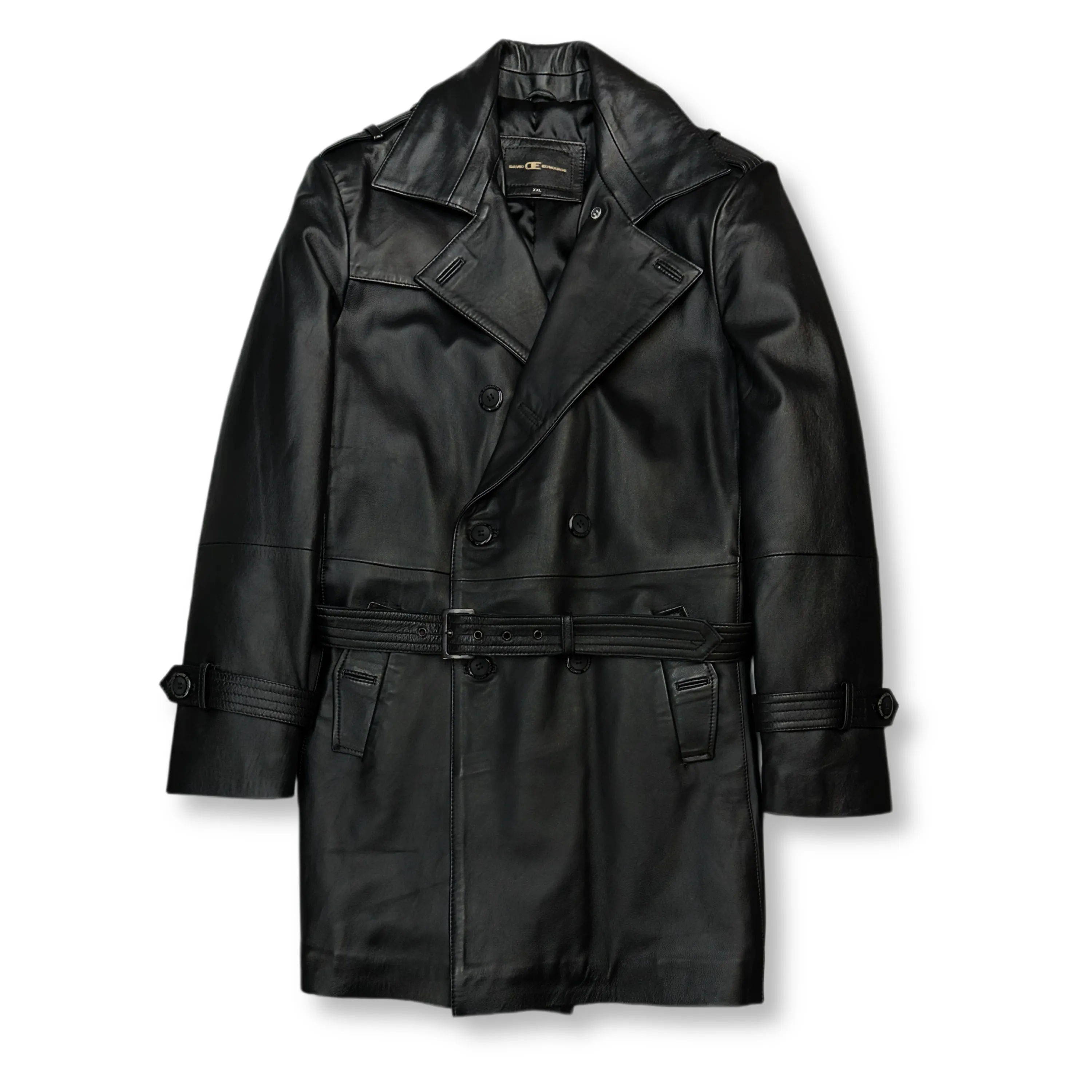 DeAngelo Leather Trench Coat