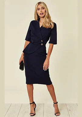 Diane Wrap Blazer Dress