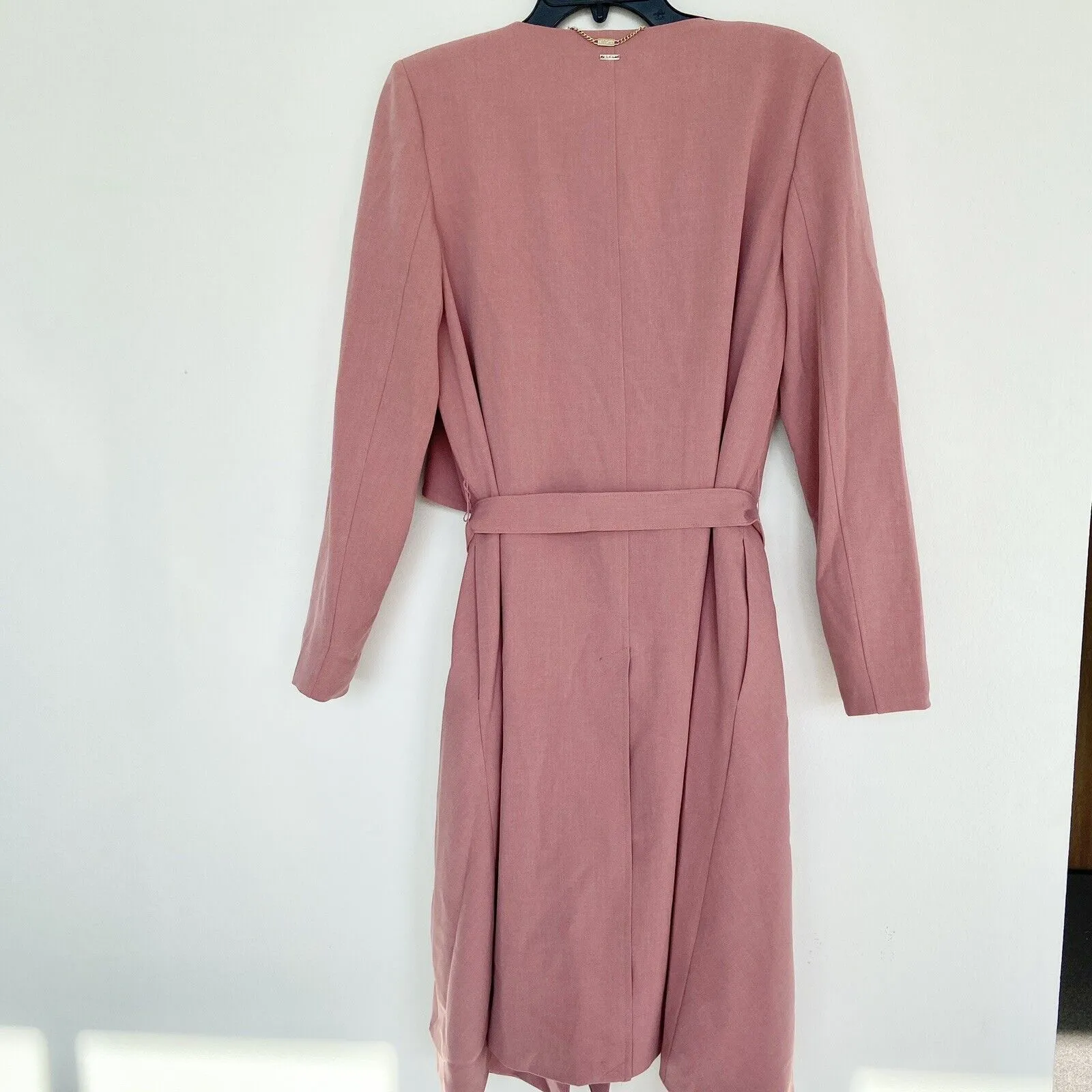 Dkny Draped-Lapel Trench Coat, Size 12