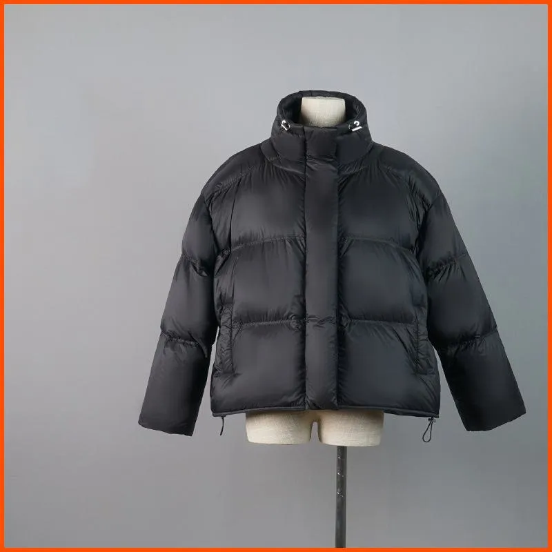 Drawstring-Hem Puffa Down Jacket