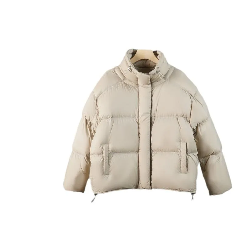 Drawstring-Hem Puffa Down Jacket