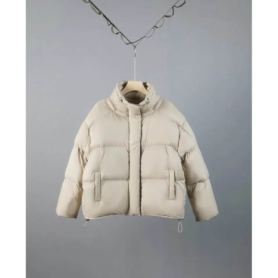 Drawstring-Hem Puffa Down Jacket