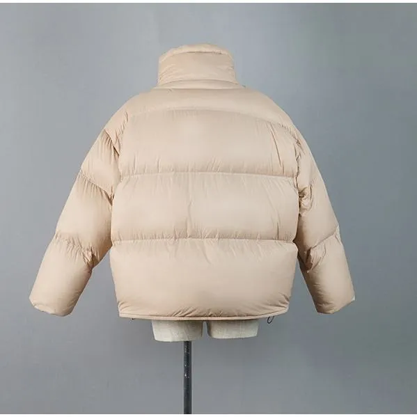 Drawstring-Hem Puffa Down Jacket