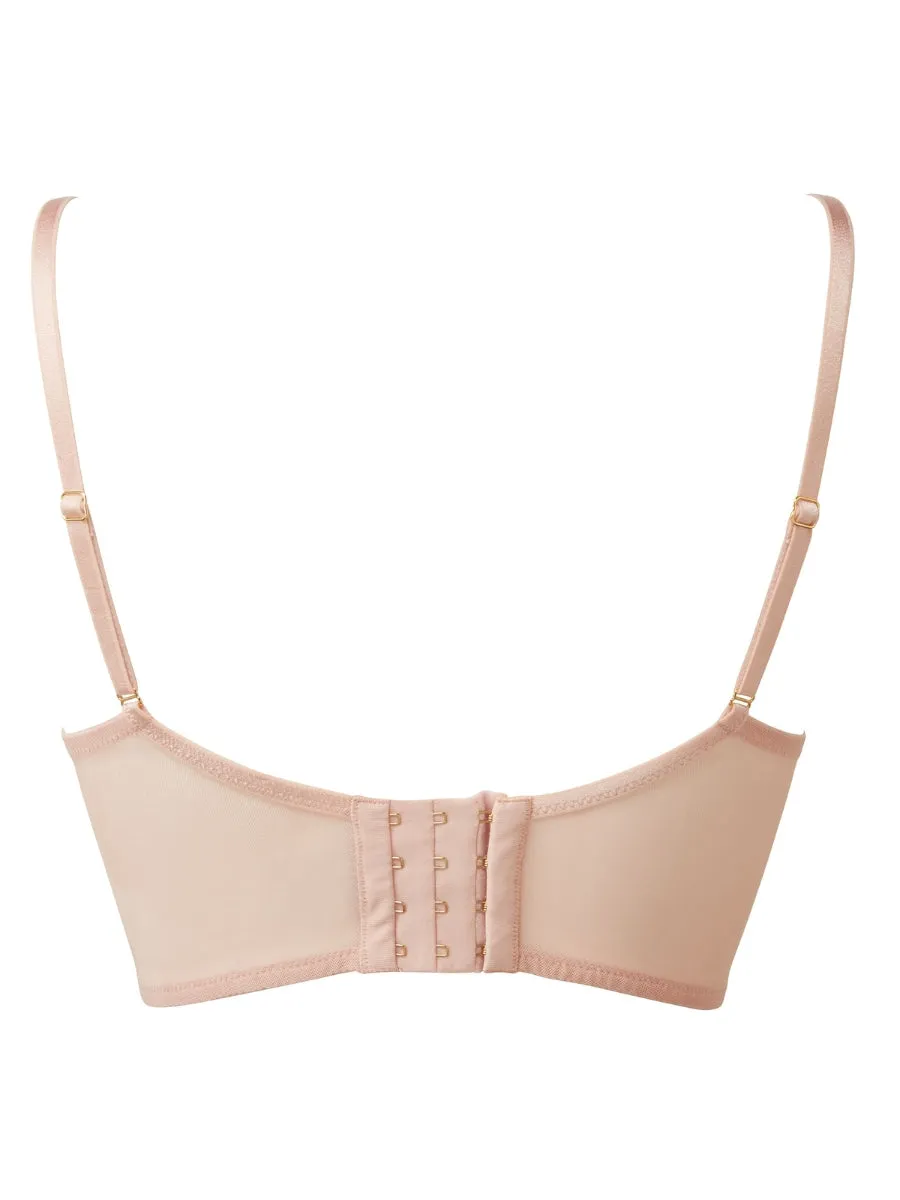 Encore Longline Bra - Blush