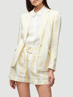 FRAME - Linen Stripe Blazer