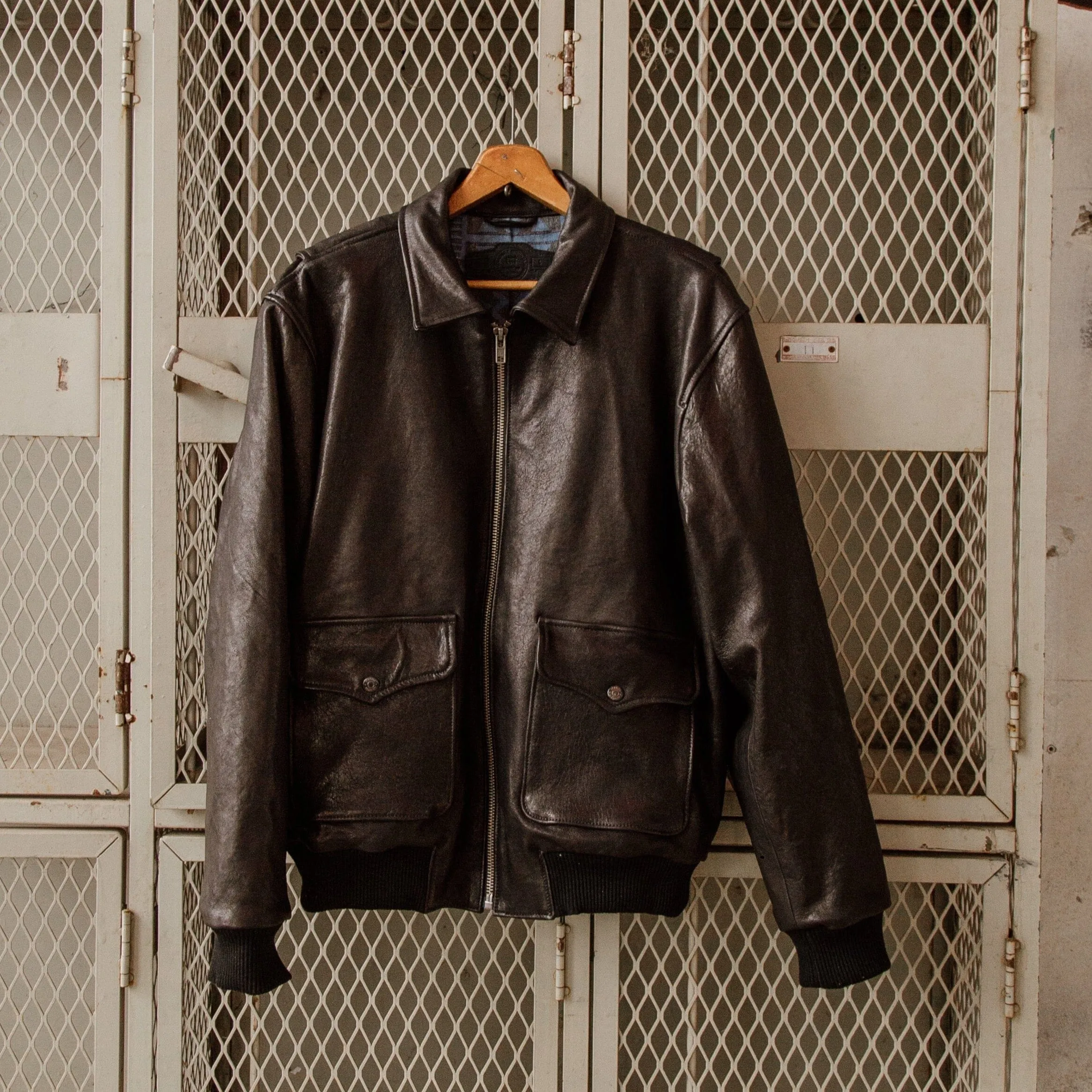 G-1 Leather Bomber - Black