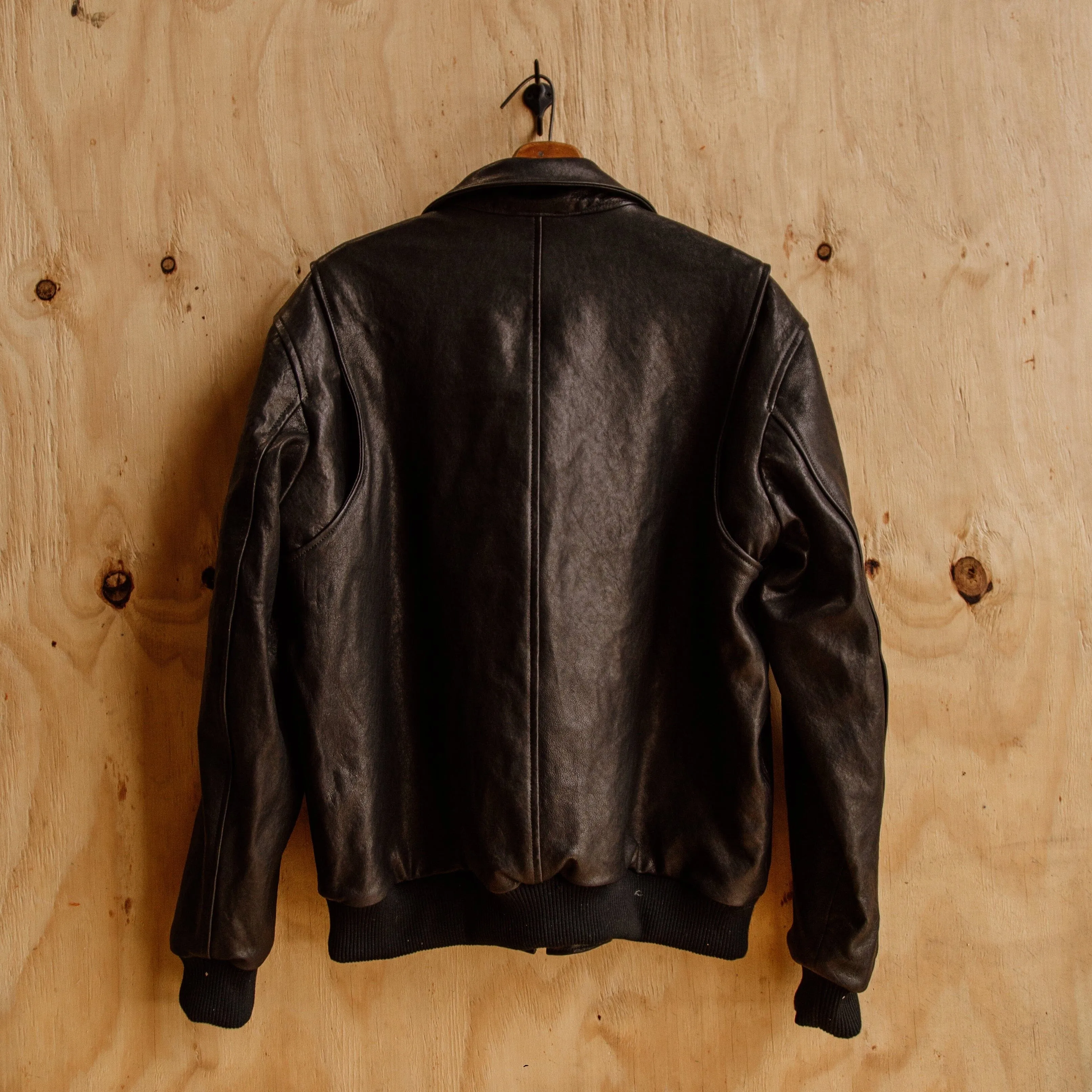 G-1 Leather Bomber - Black