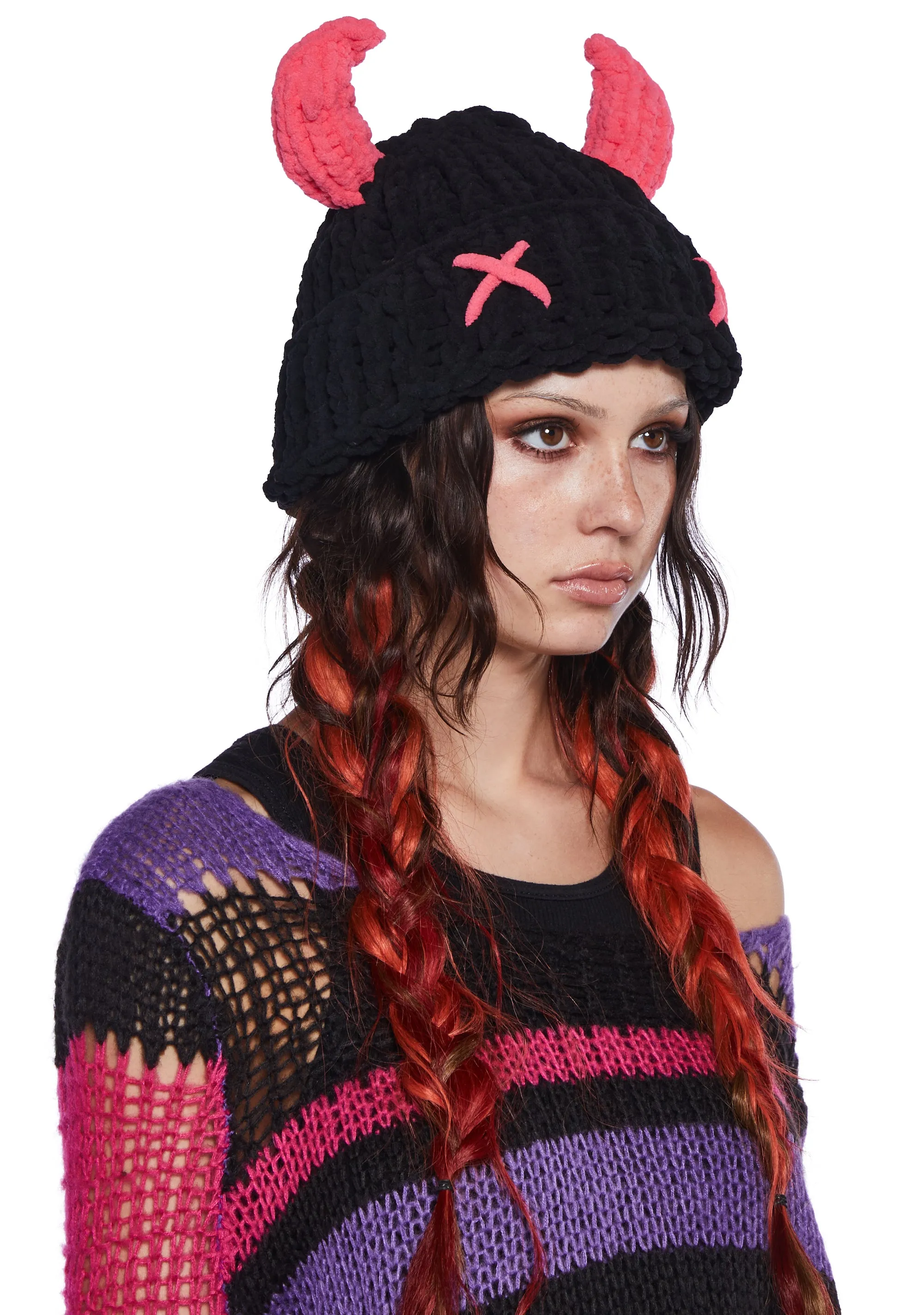 Goth Thoughts Knit Beanie