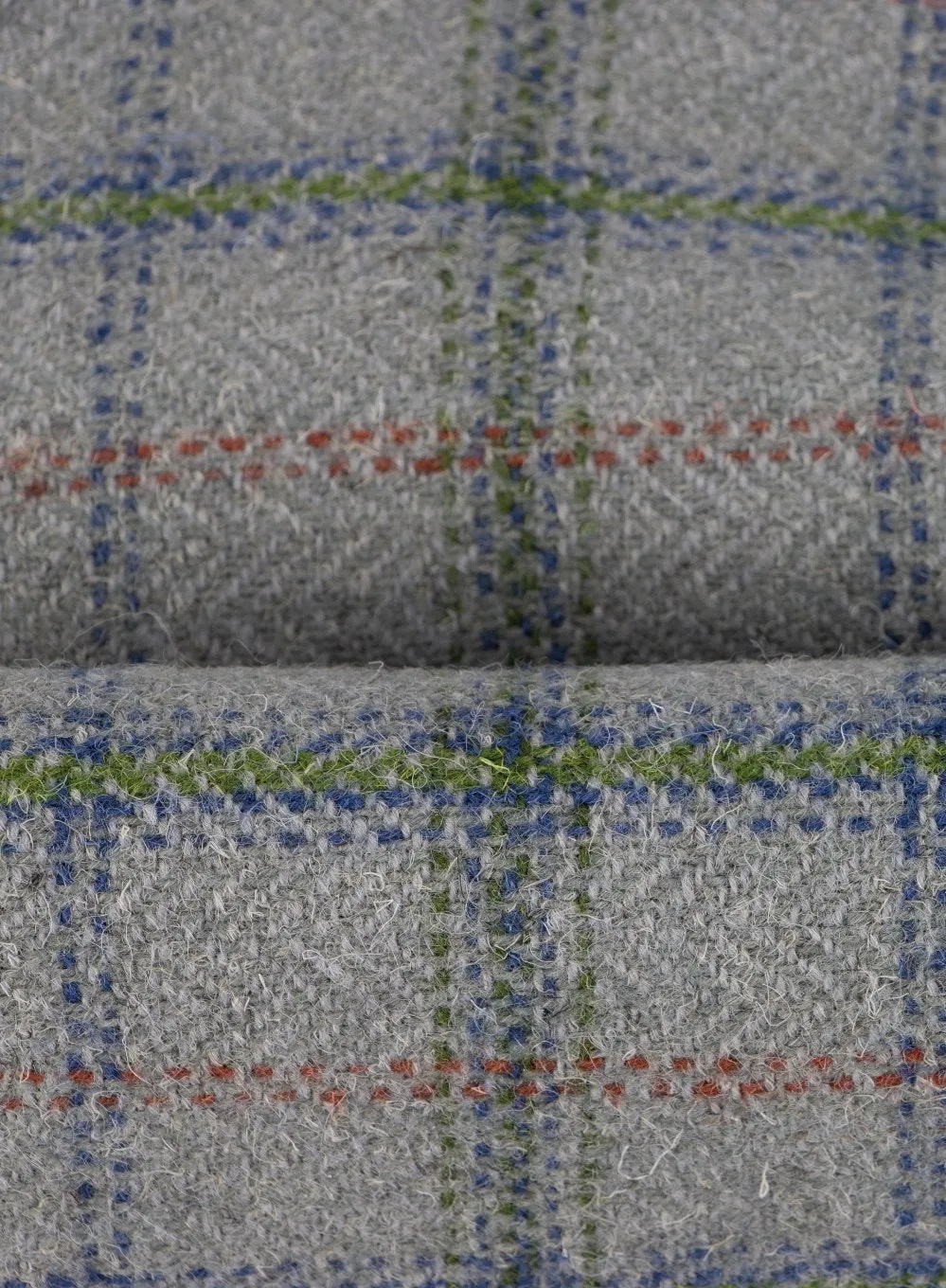 Grey Clapdale Traceable Wool Tweed Cloth, per metre