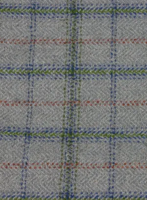 Grey Clapdale Traceable Wool Tweed Cloth, per metre