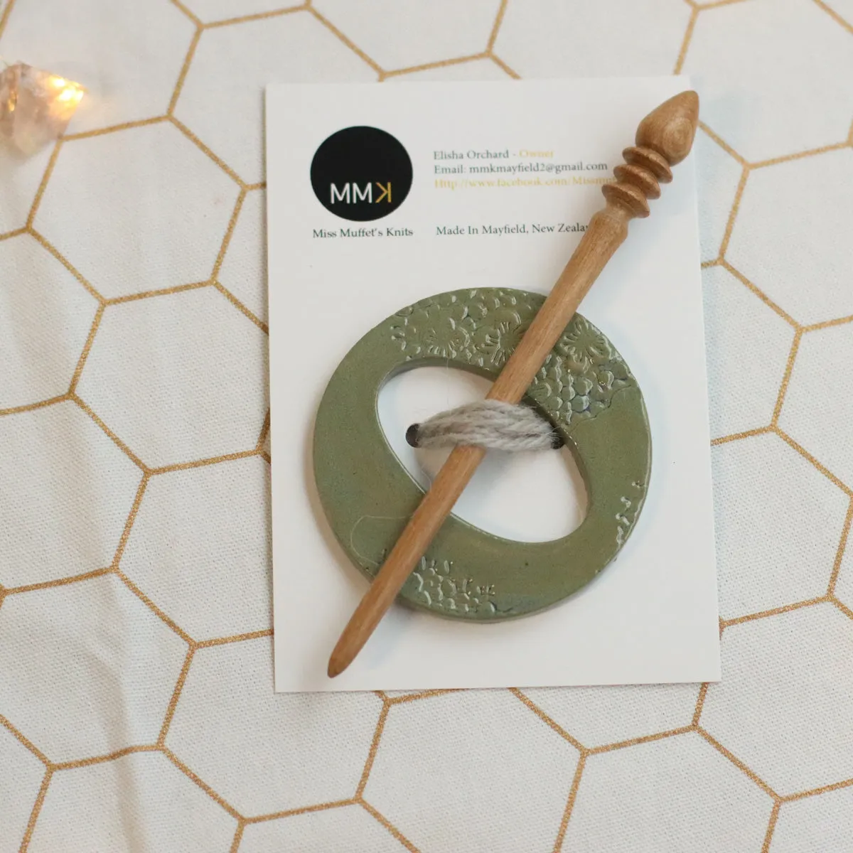 Handmade Ceramic Shawl Pin