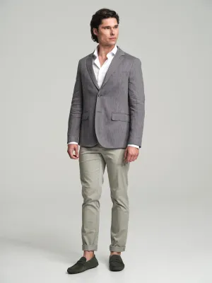 Havana Collection herringbone blazer