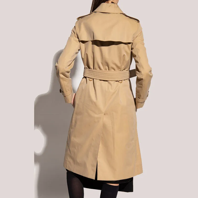 High-Quality Leather Brown Trench Coat for Sale – Rfx Leather