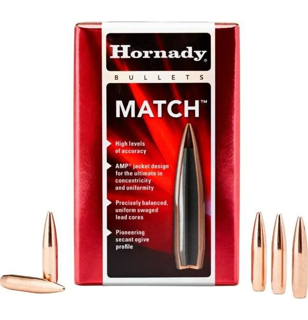 HORNADY .224 22 CAL 75 GRAIN BTHP PROJECTILES 600 PACK