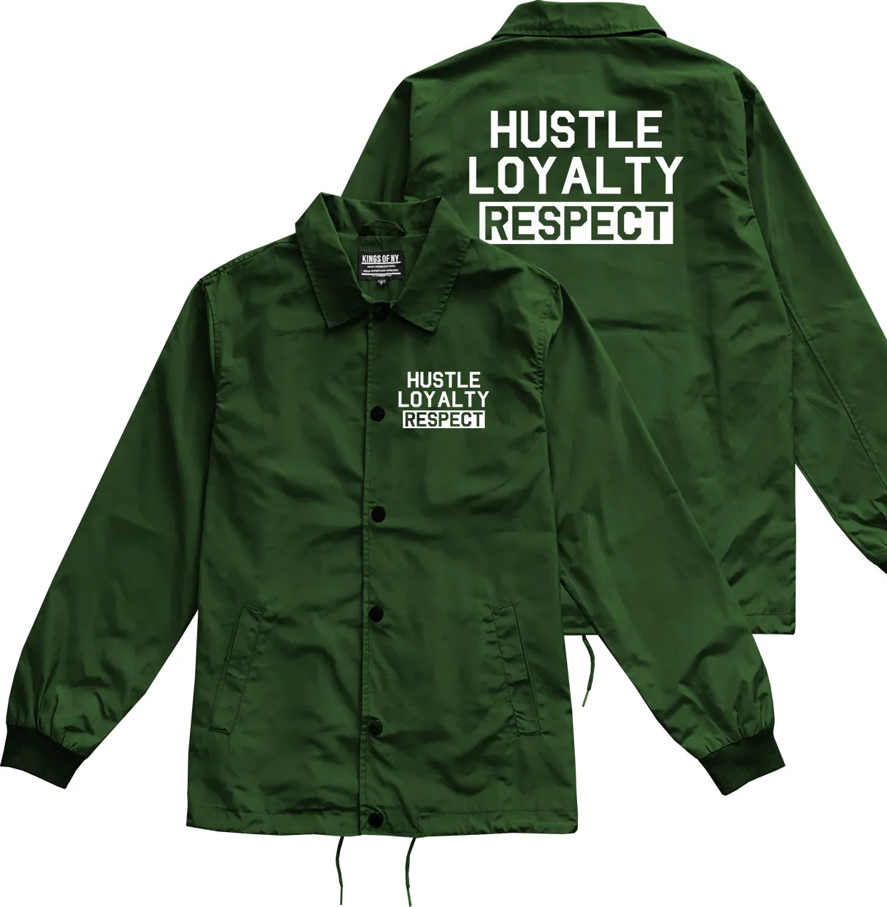 Hustle Loyalty Respect Mens Coaches Jacket