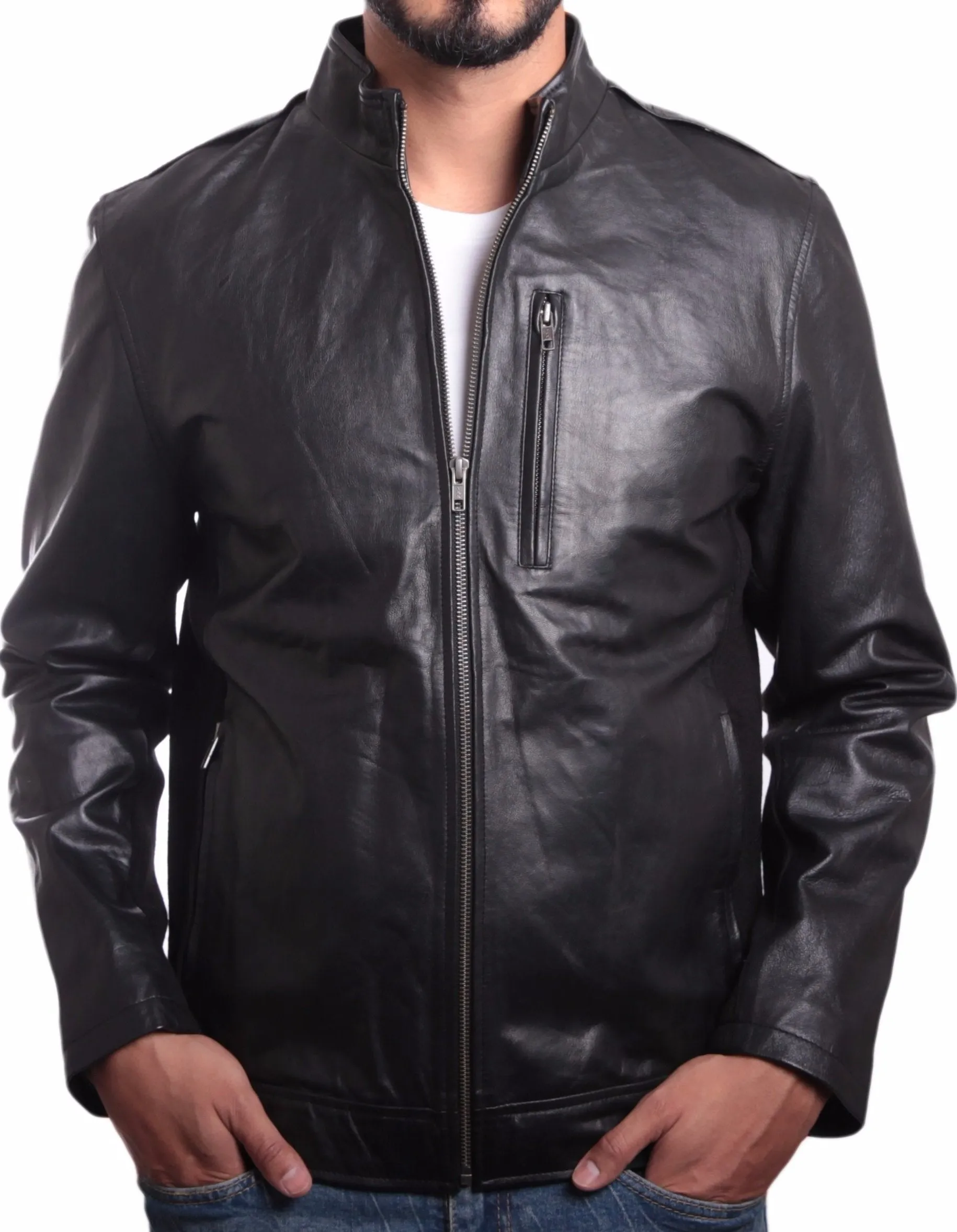 Johnny Mens Leather Jacket