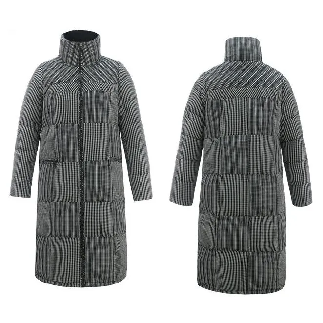 Knee-Length Straight Thickened Down Coat