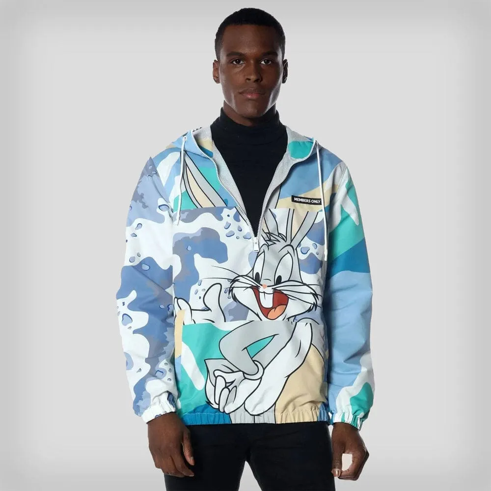 Members Only Men's Bugs Patchwork Windbreaker Jacket