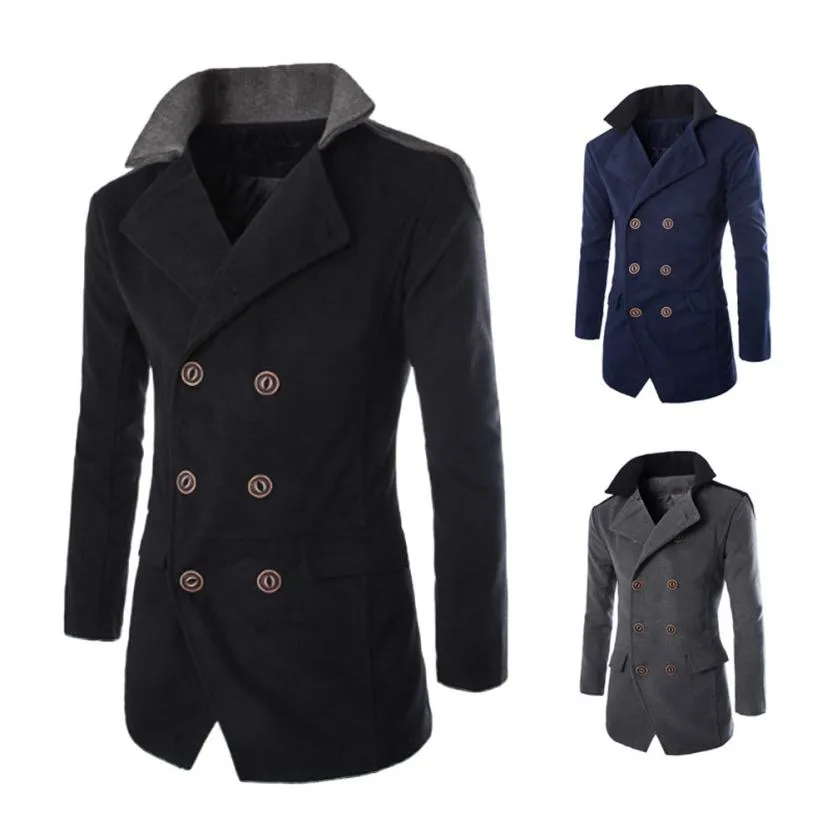 Men's Double Breasted Overcoat