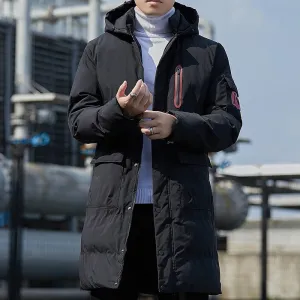 Men's  Jacket Long Parkas Winter Thick Cotton Men