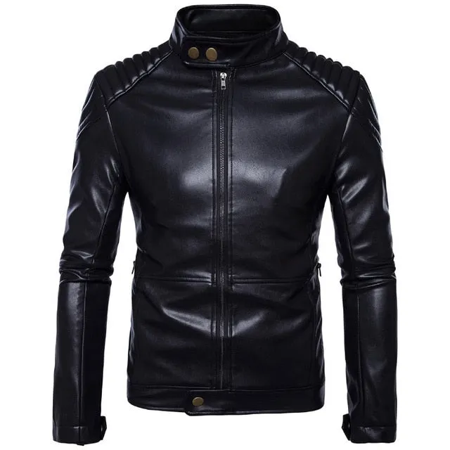 New Brand Jacket Punk Multi Design Style Motorcycle Biker Leather Jacket Men Fashion Skull Leather Coats Male Bomber Jacket 5XL