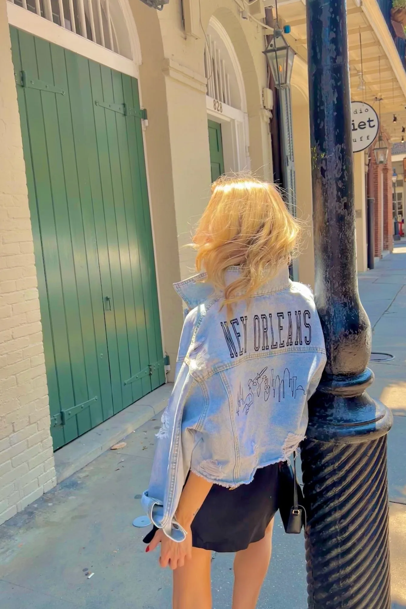 New Orleans Skyline Denim Jacket