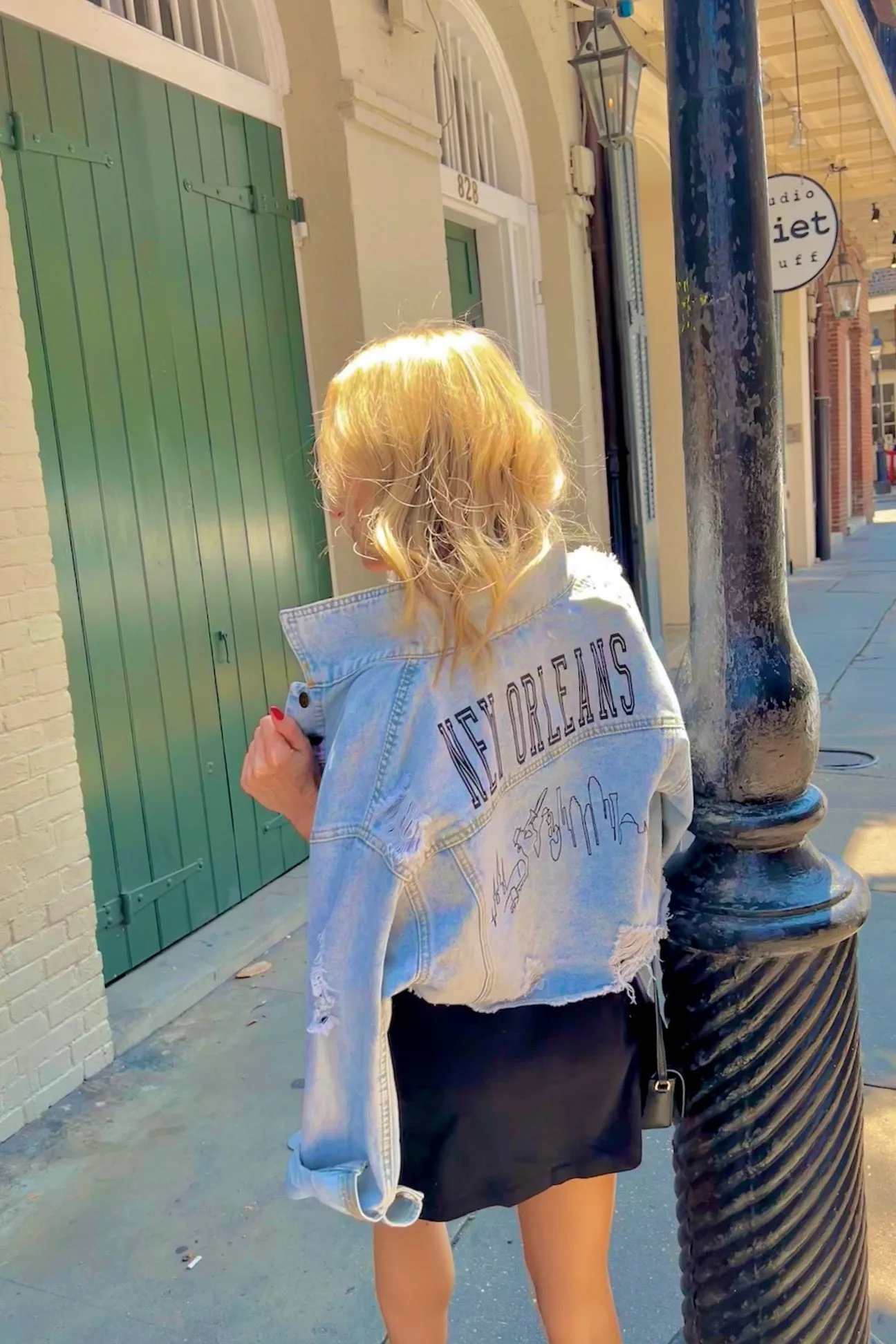 New Orleans Skyline Denim Jacket