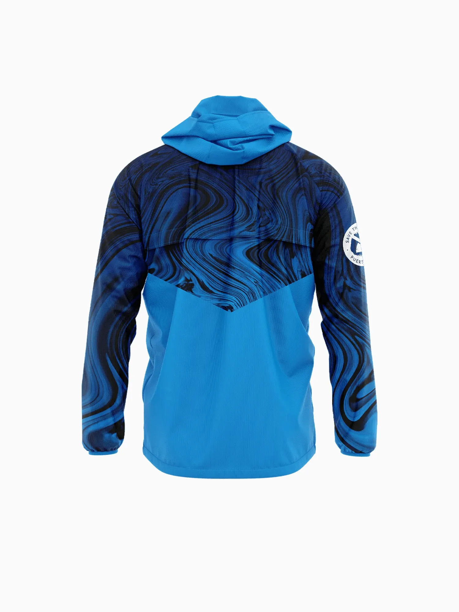 O B windbreaker blue shark poly