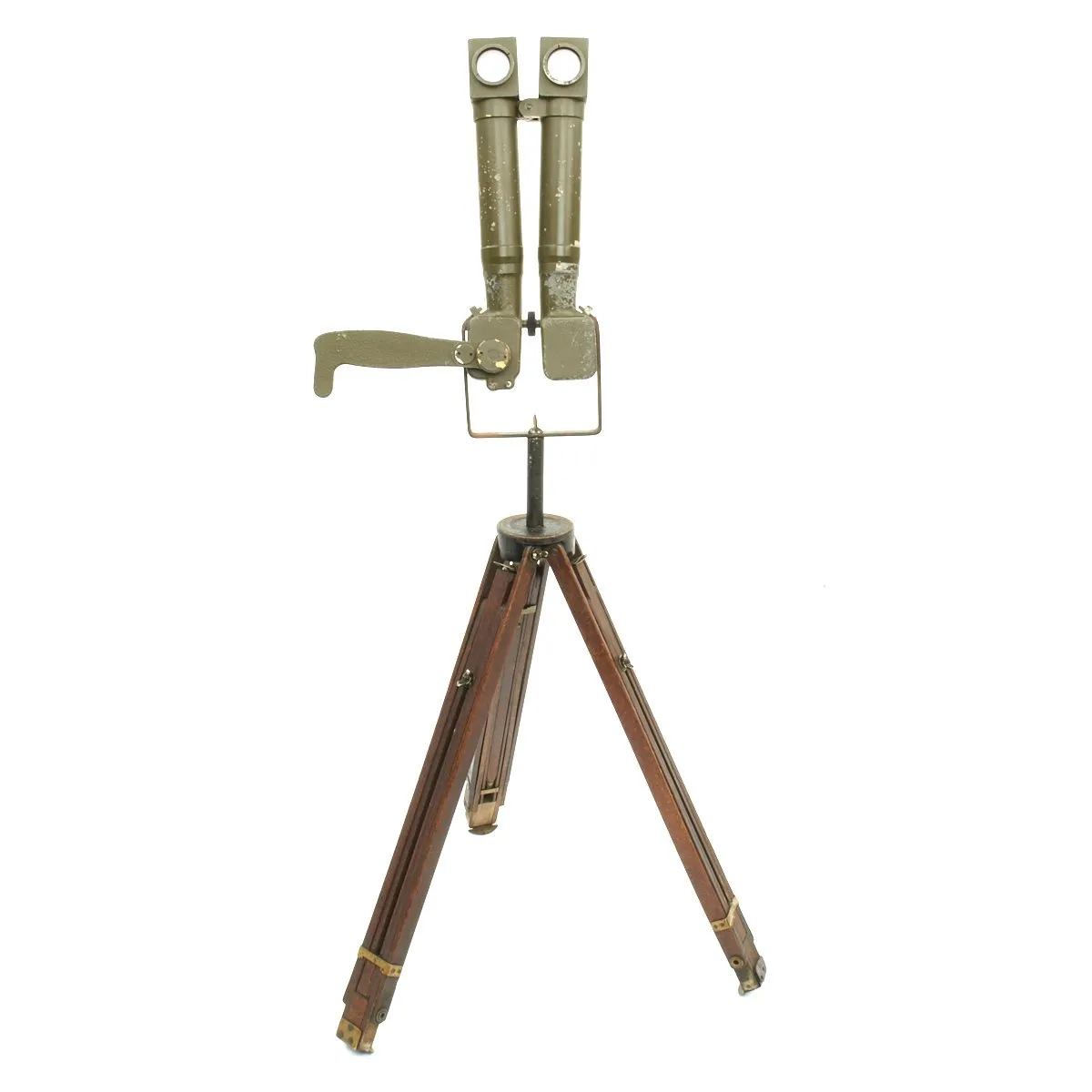 Original French WWI Rabbit Ears Trench Binoculars Periscope with Tripod