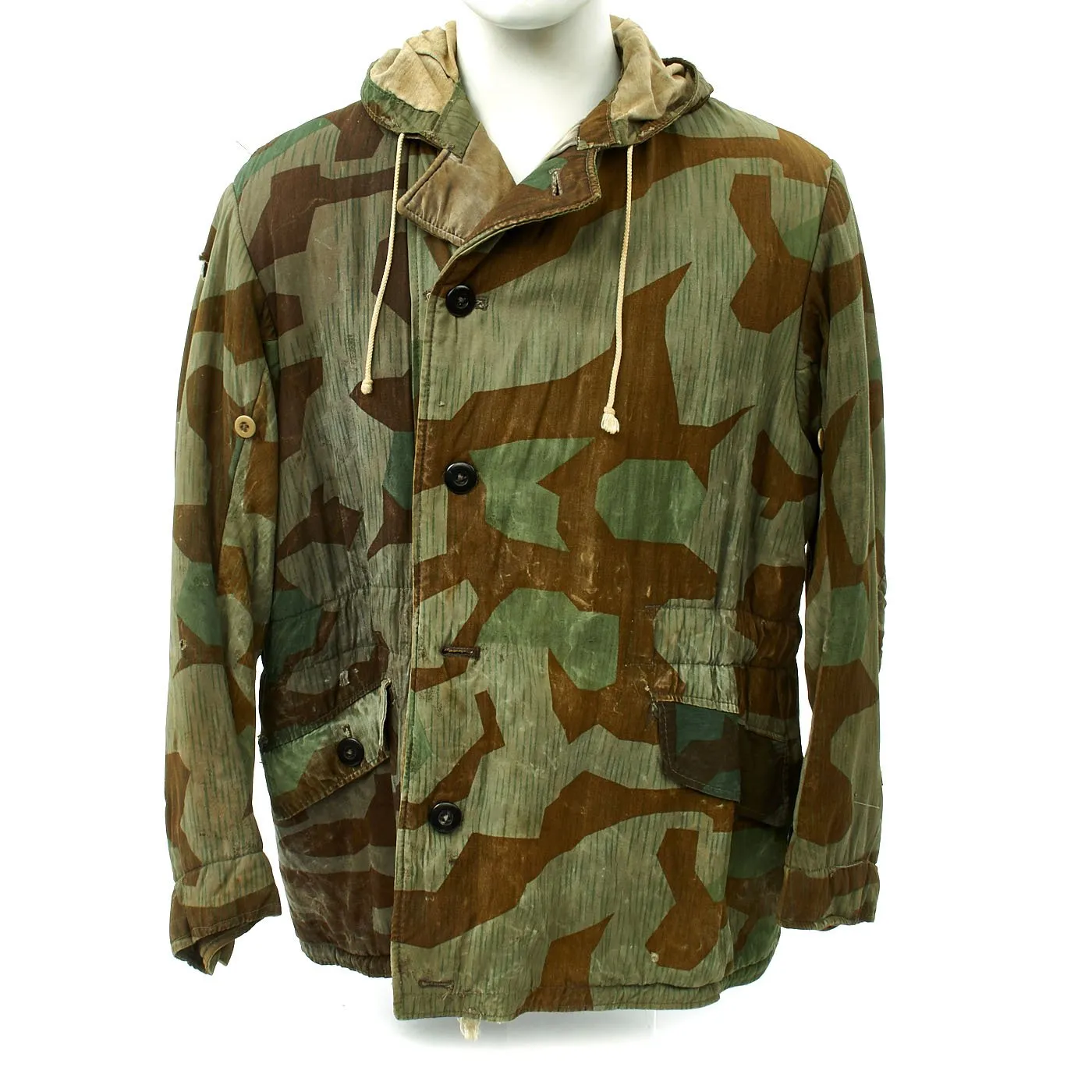 Original German WWII Splinter Camouflage Pattern Winter Parka