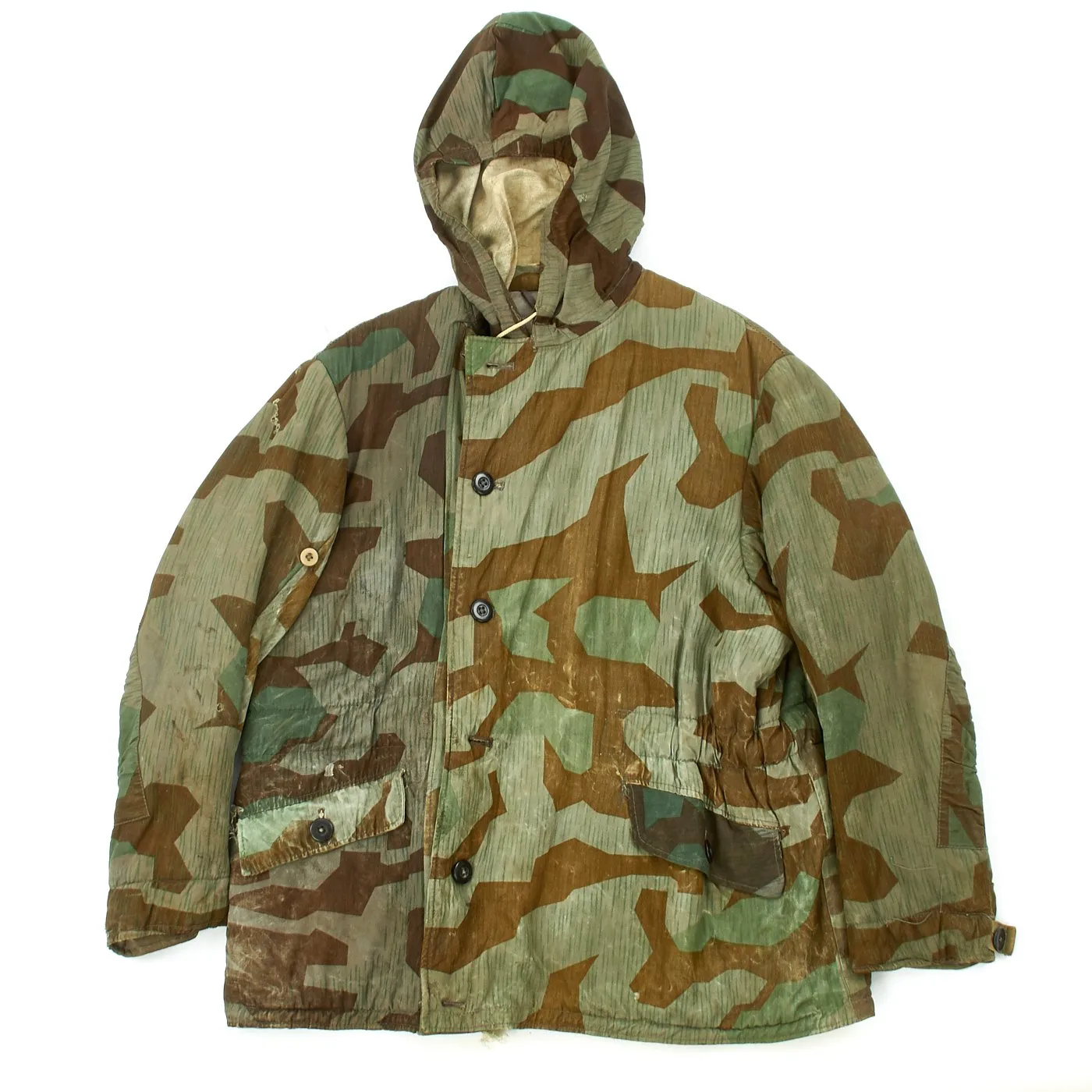 Original German WWII Splinter Camouflage Pattern Winter Parka