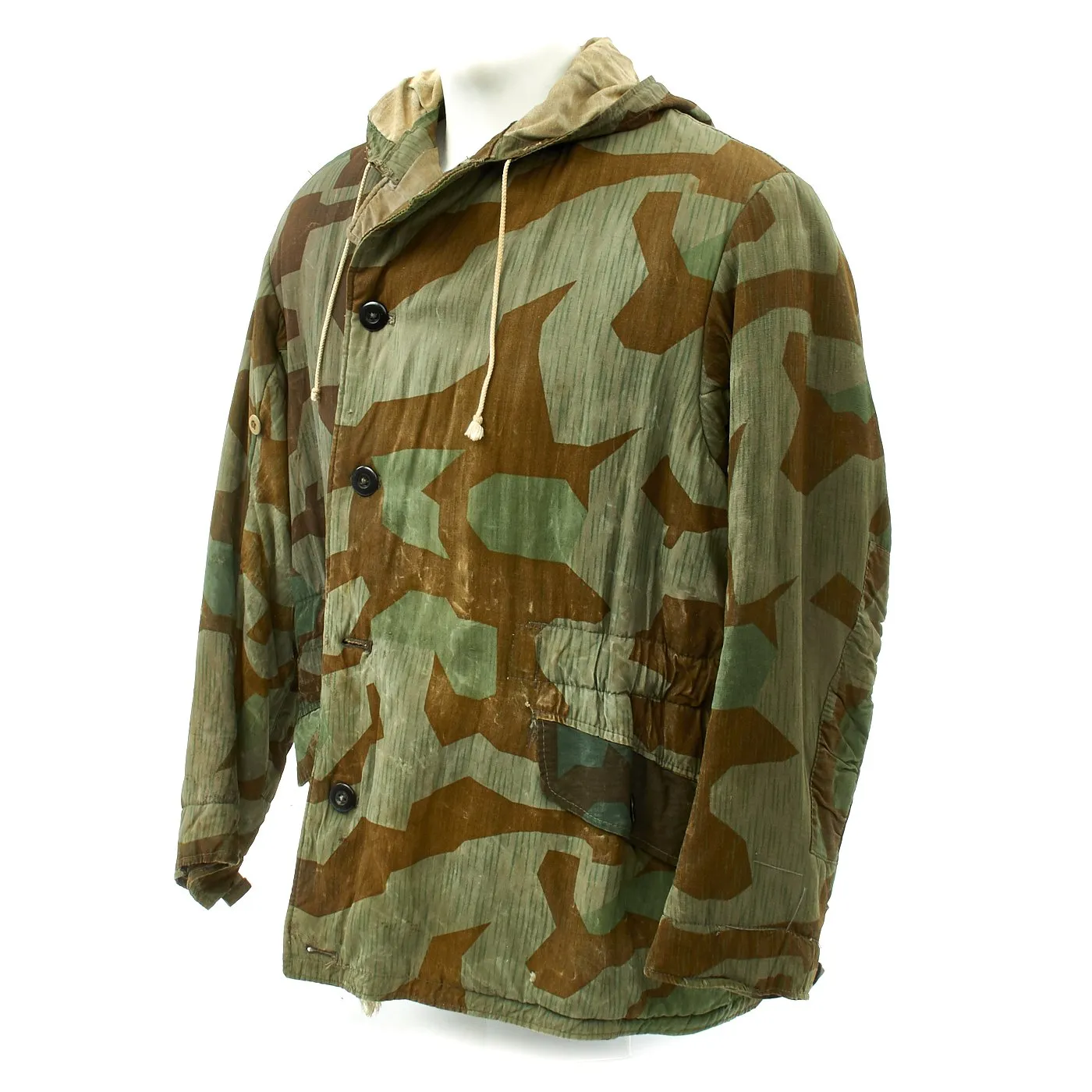 Original German WWII Splinter Camouflage Pattern Winter Parka