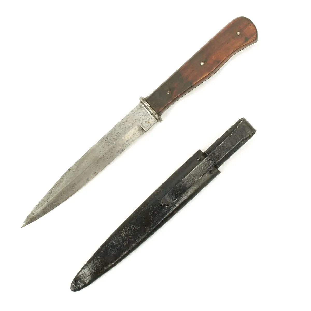 Original German WWII Trench Knife with Boot Scabbard by E. & F. HÖRSTER