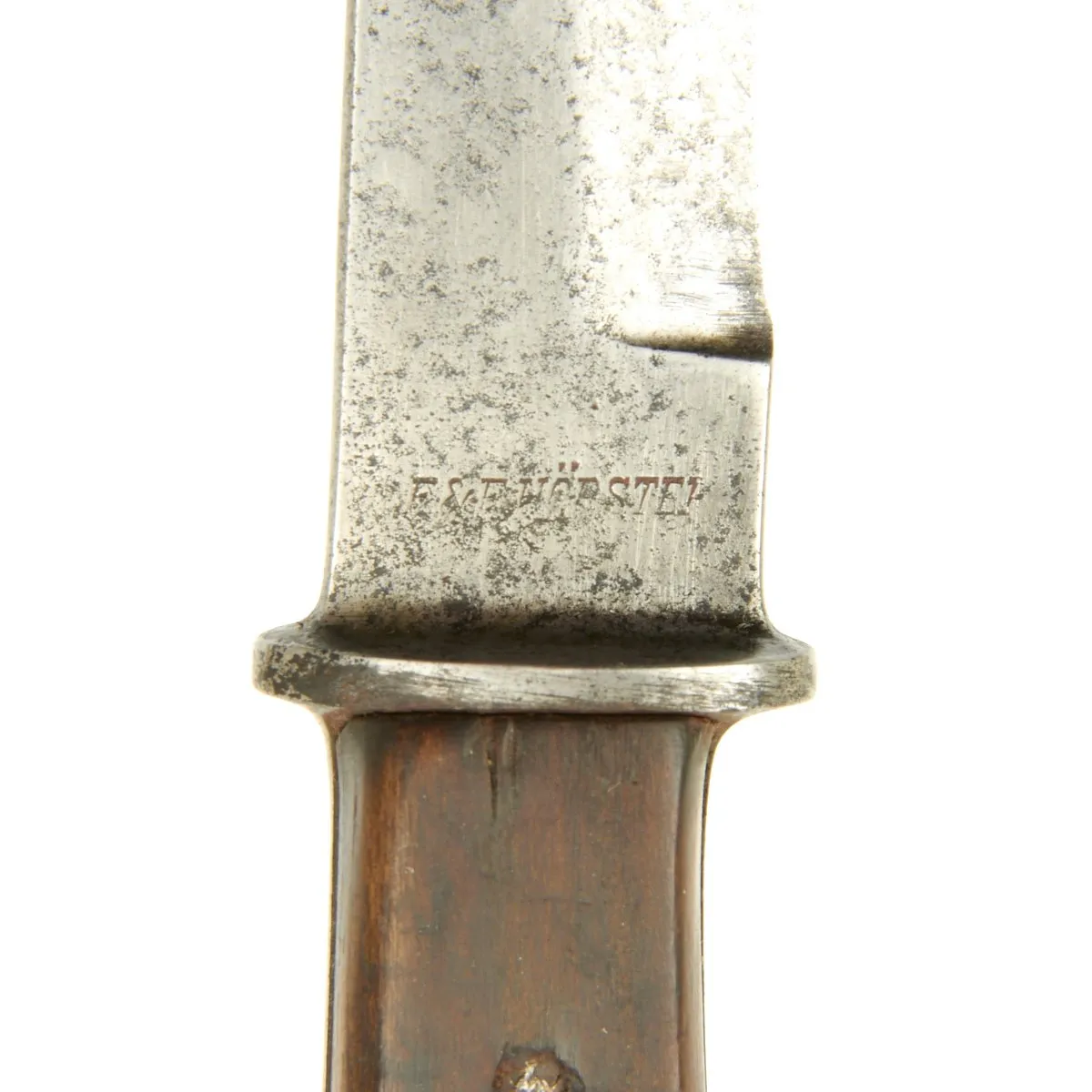 Original German WWII Trench Knife with Boot Scabbard by E. & F. HÖRSTER