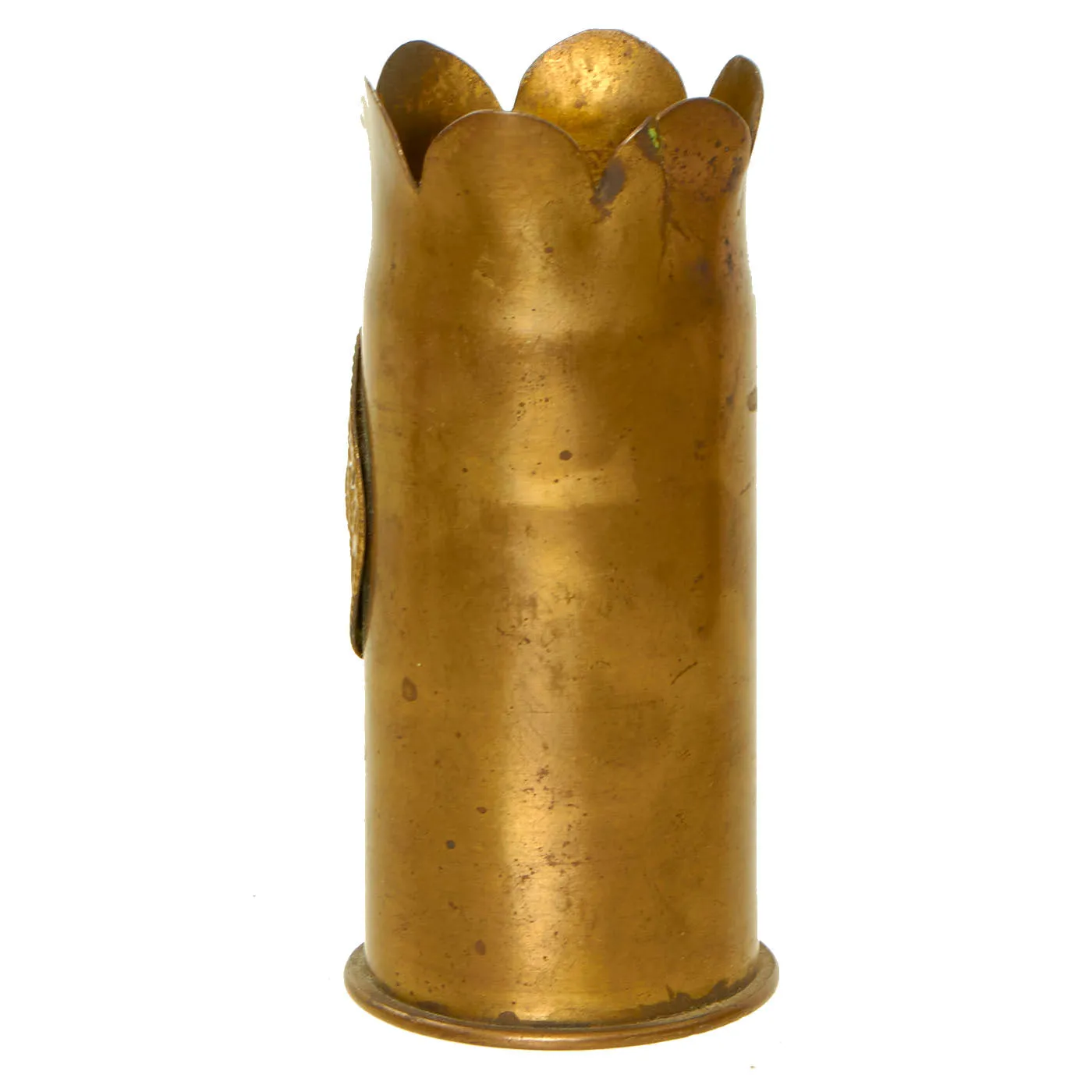 Original U.S. WWI Inert 37mm Trench Art Shell Casings and Round For The 37mm Infantry Gun Model 1917 - 3 Items