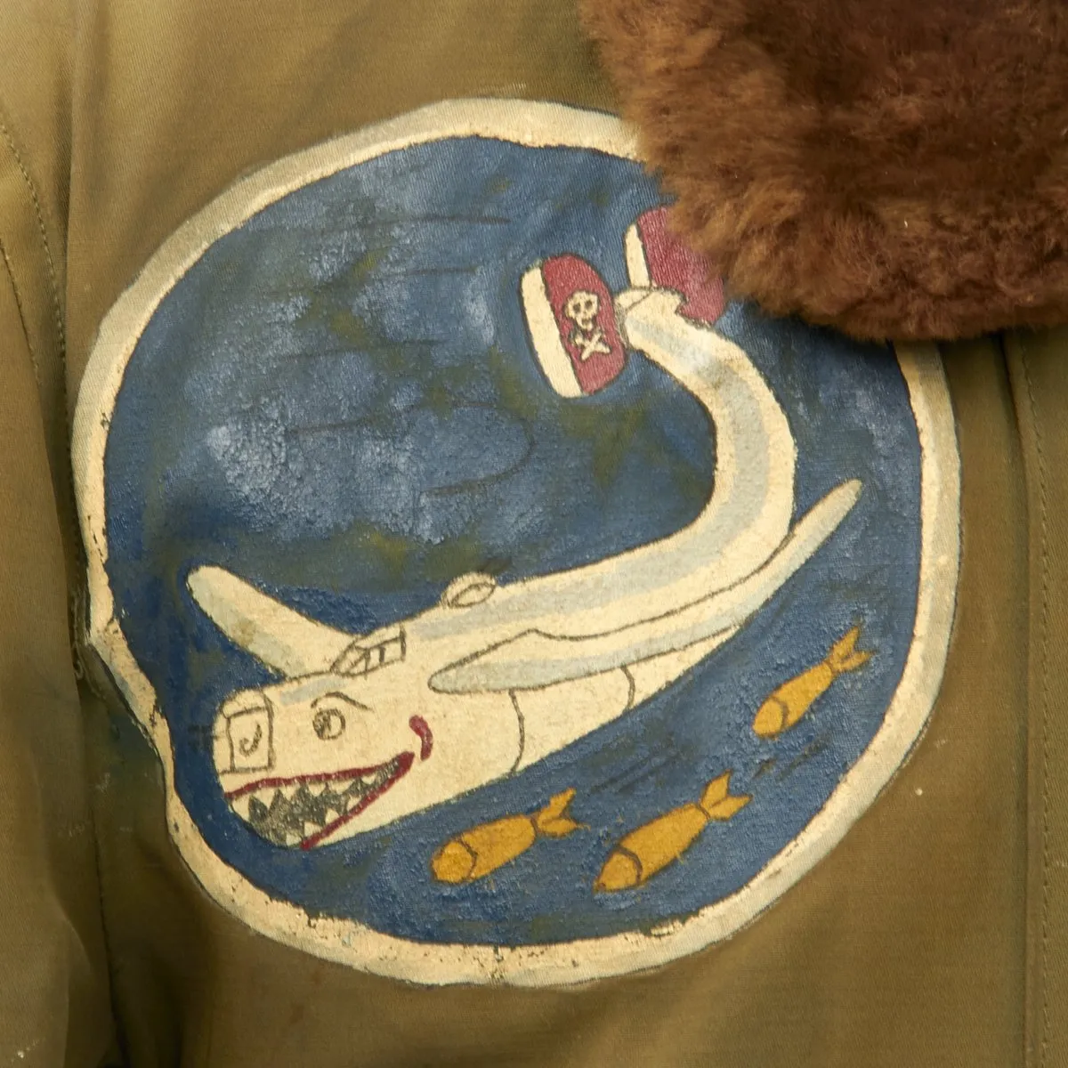 Original U.S. WWII Jolly Rogers 90th Bomb Group Moby Dick 320th Bomb Squadron Named B-15 Jacket